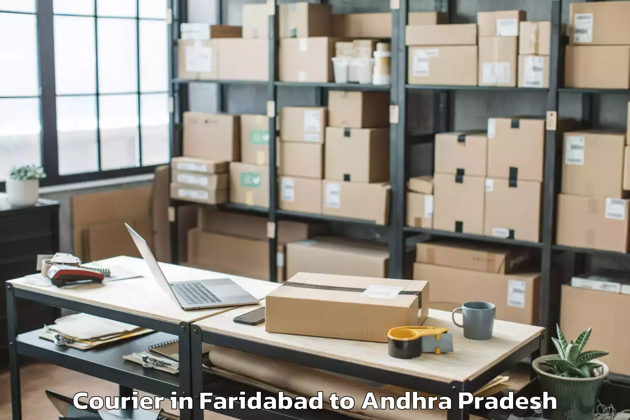 Easy Faridabad to Koyyalagudem Courier Booking